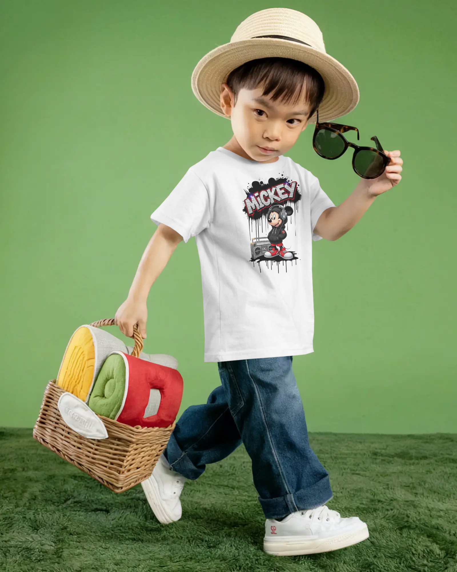 Mickey Street Style Kids Graphic T-Shirt