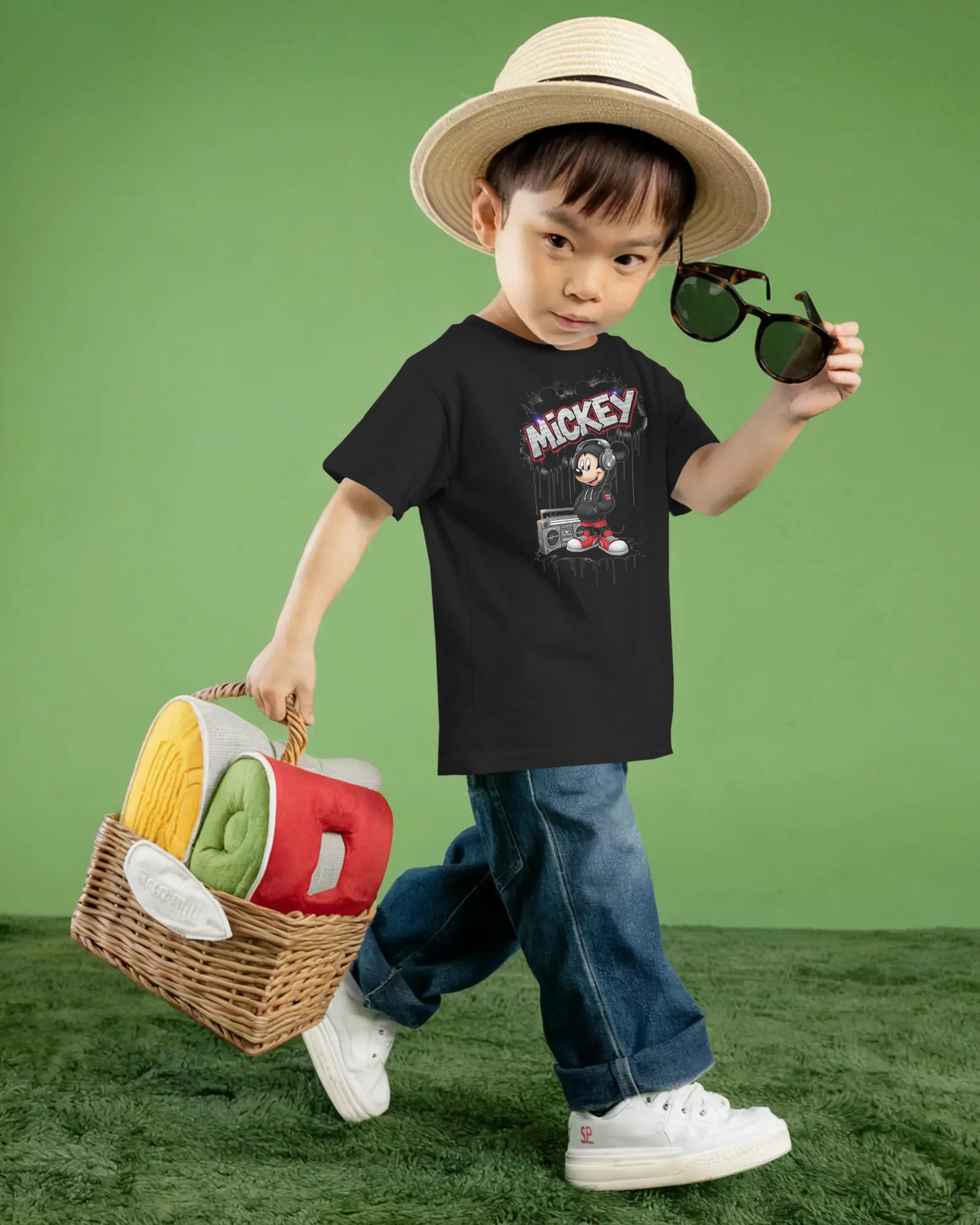 Mickey Street Style Kids Graphic T-Shirt