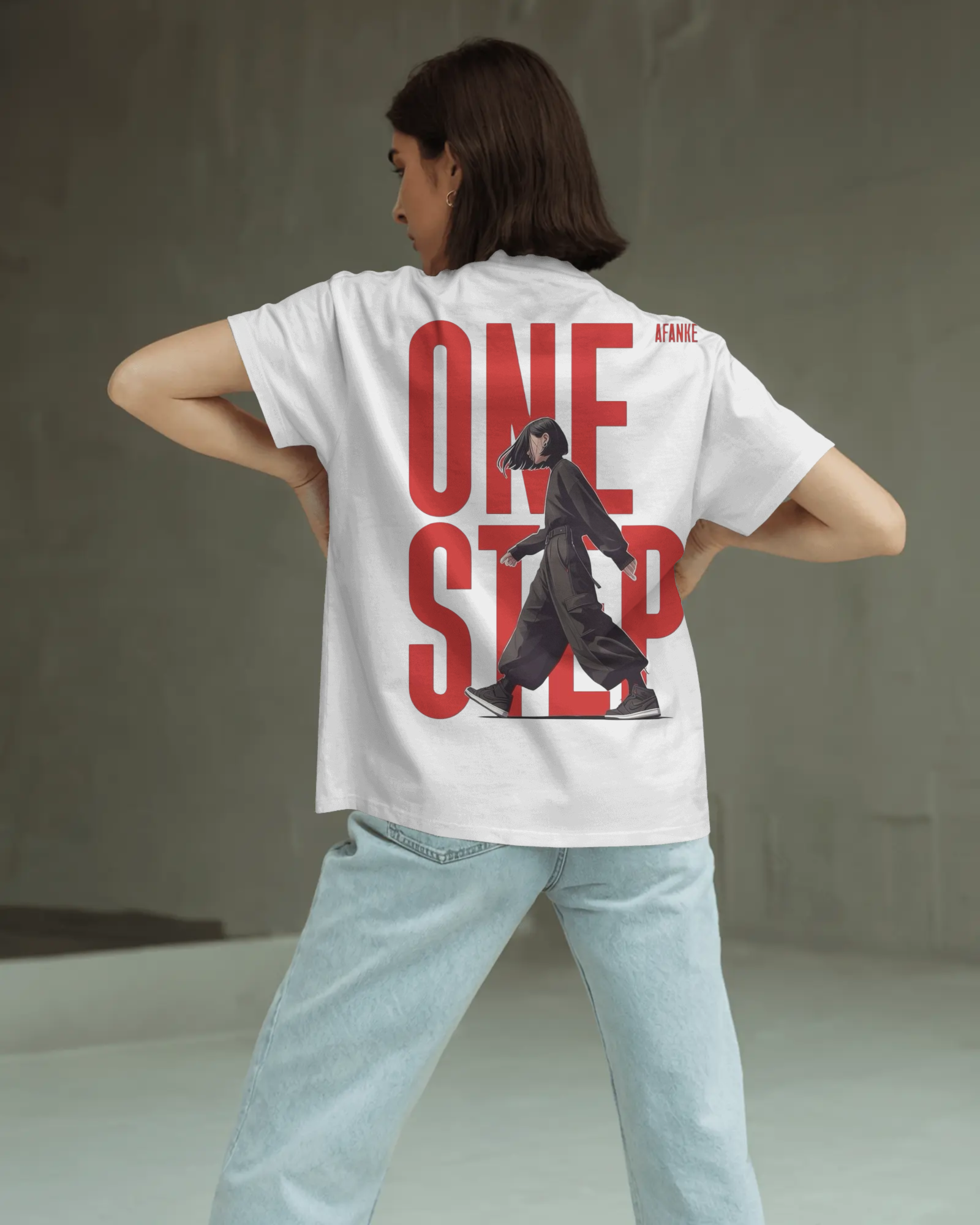 One Step Graphic Oversized T-Shirt