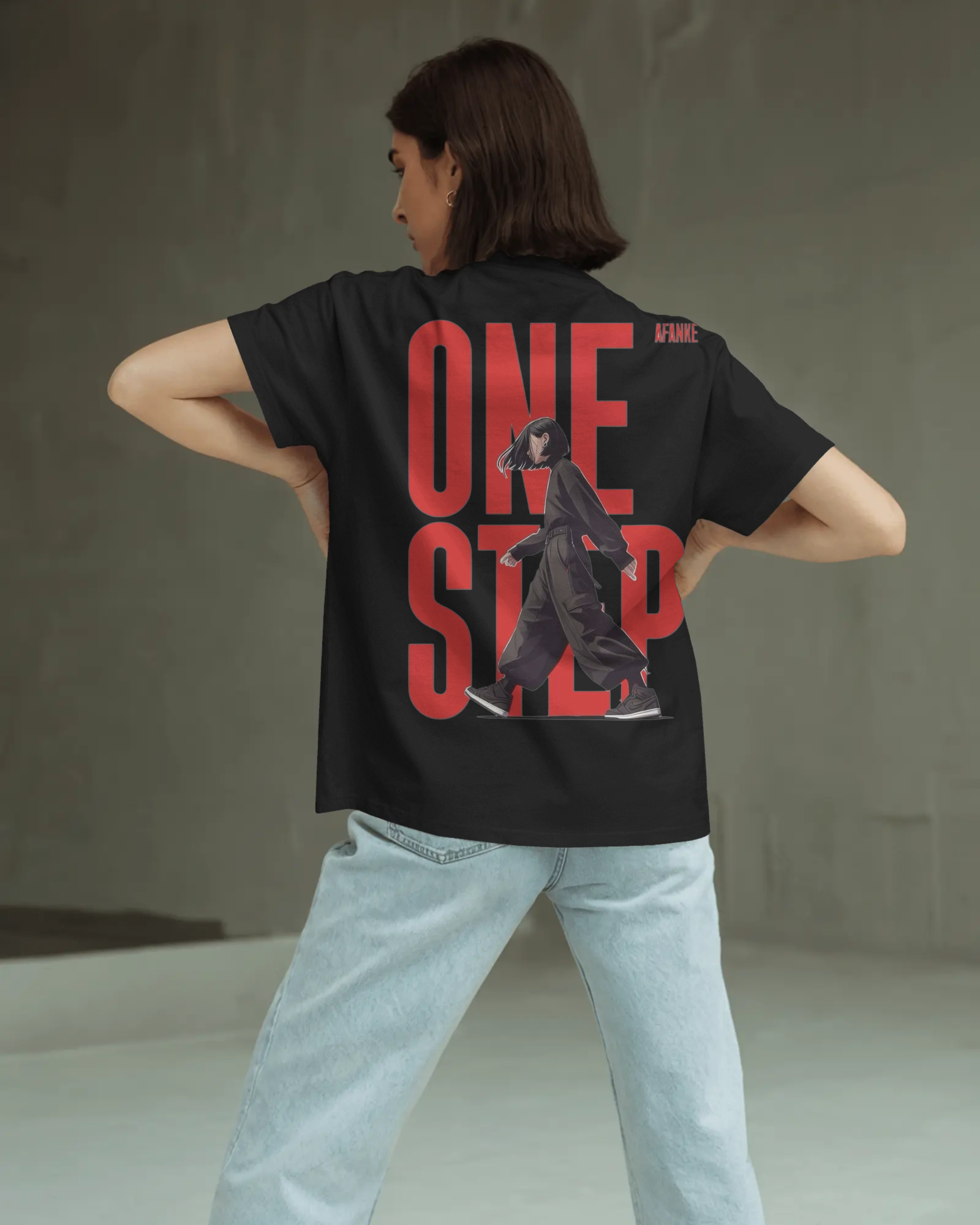 One Step Graphic Oversized T-Shirt