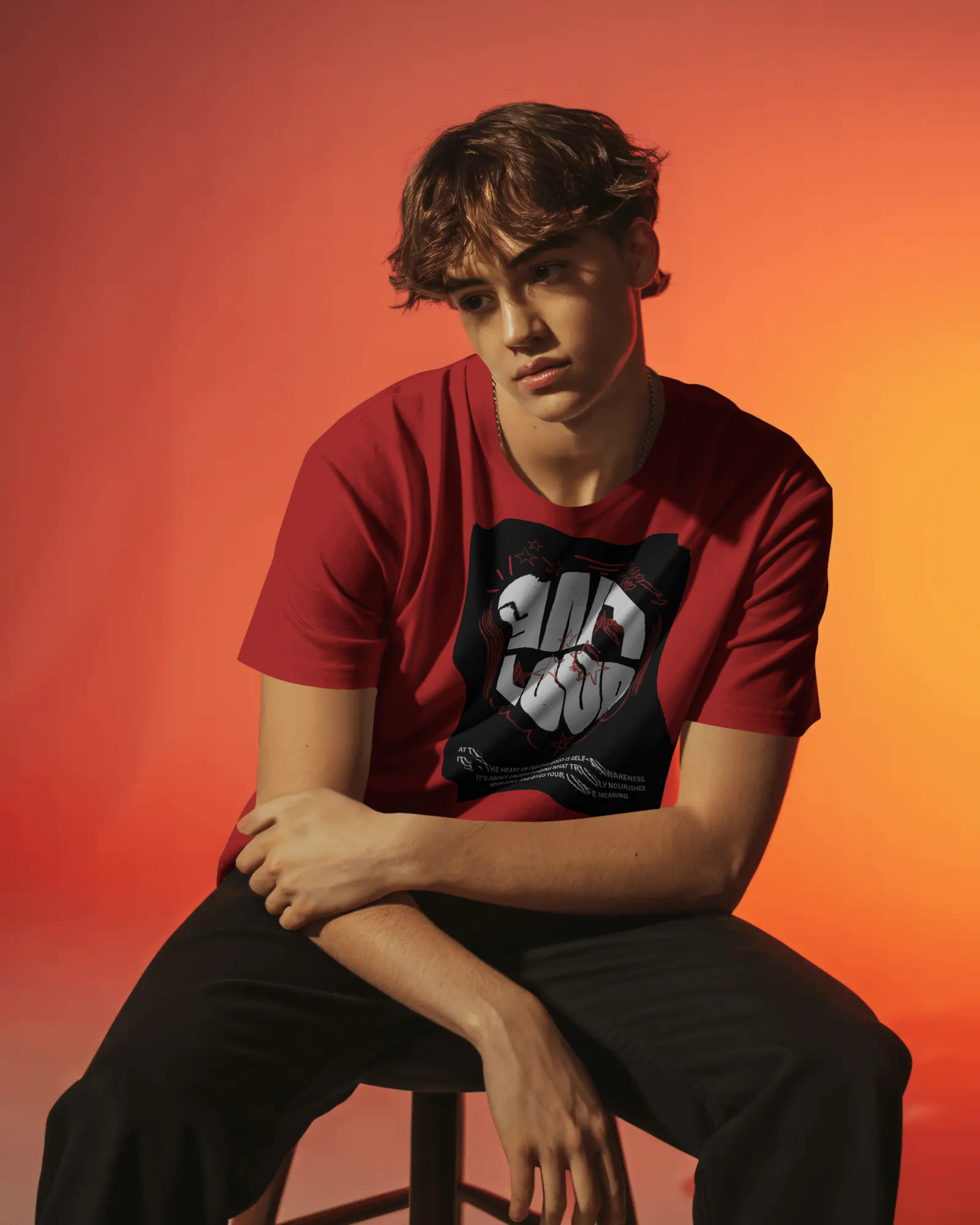 Power Fist Graphic Half T-Shirt