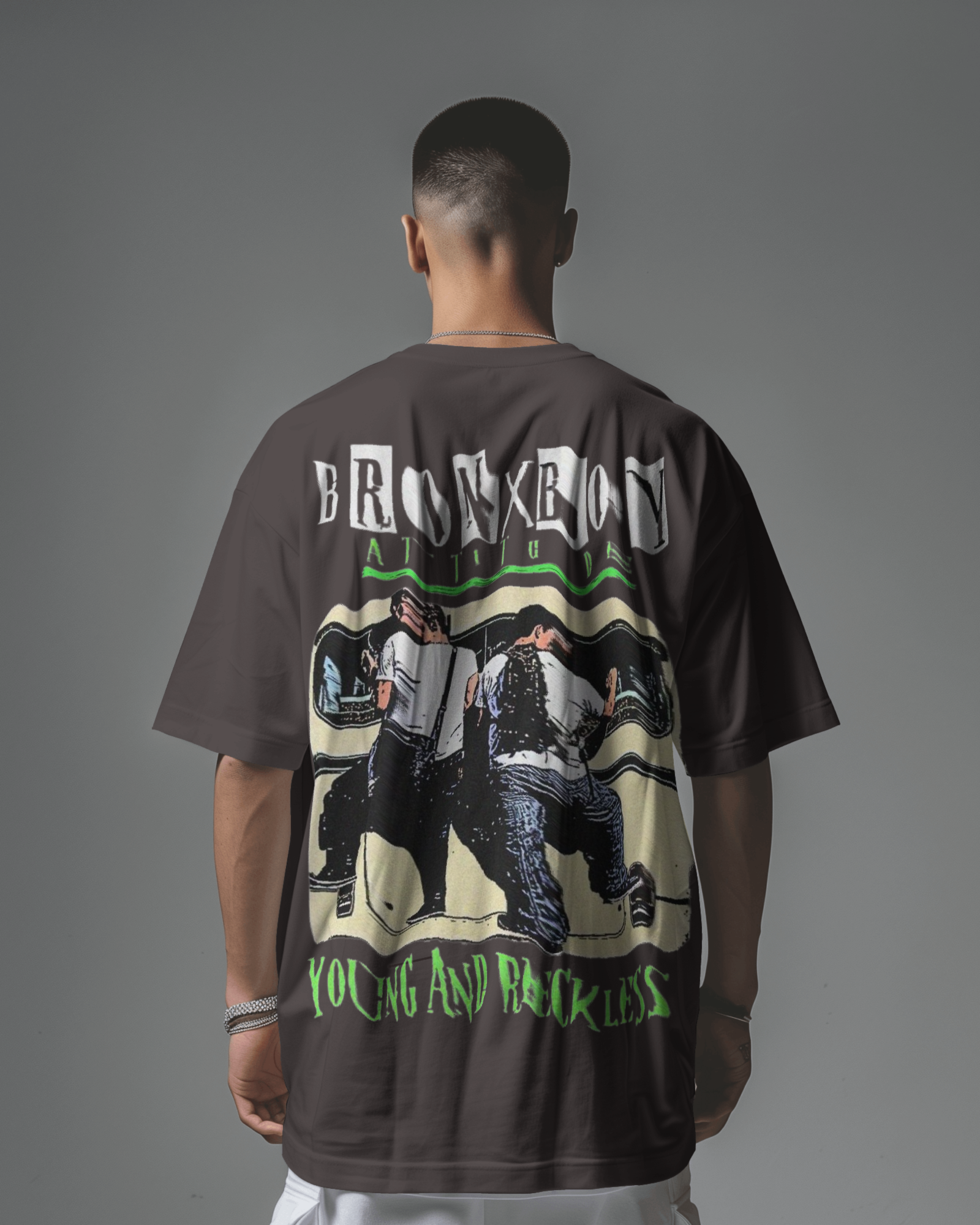 BronxBoy Attitude Oversized Graphic T-Shirt