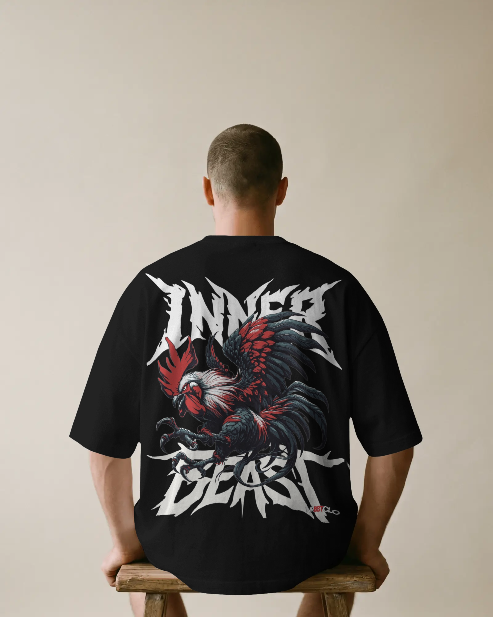 Inferno Beast Oversized Graphic T-Shirt