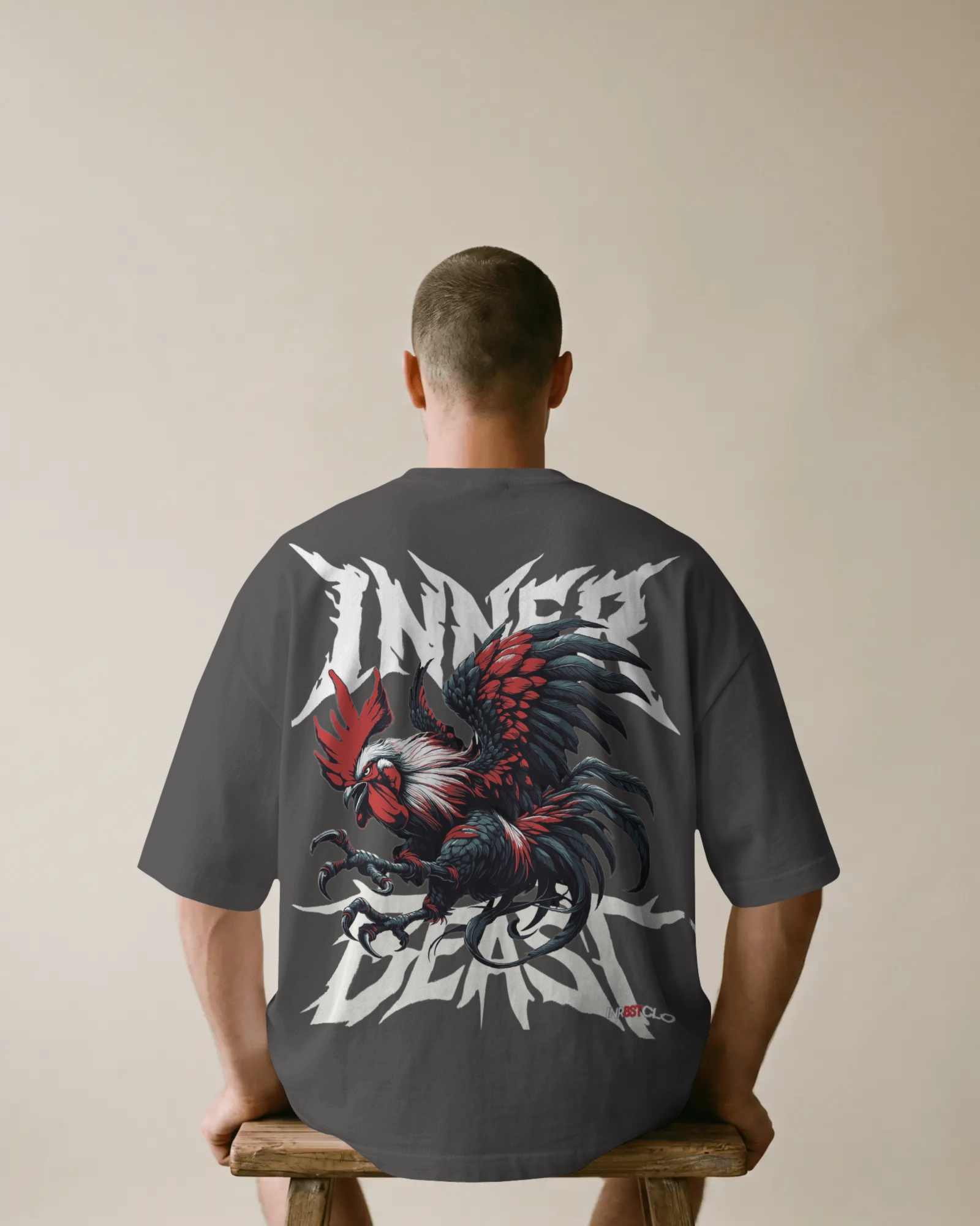 Inferno Beast Oversized Graphic T-Shirt