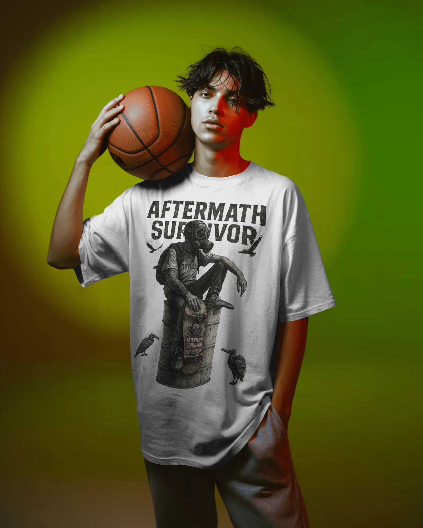 Aftermath Survivor Oversized&nbsp; Graphic T-Shirt
