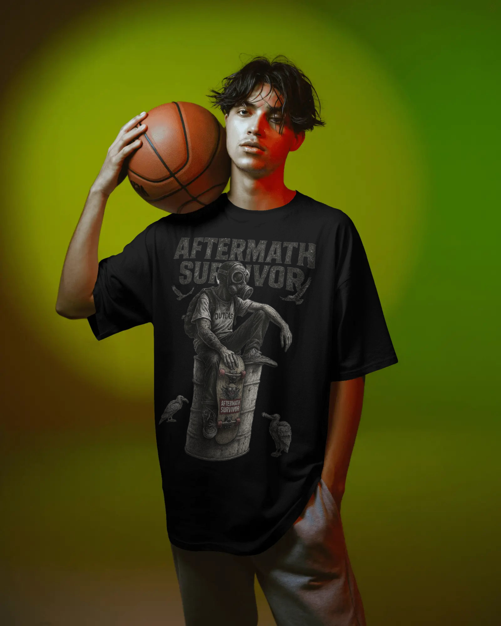 Aftermath Survivor Oversized&nbsp; Graphic T-Shirt