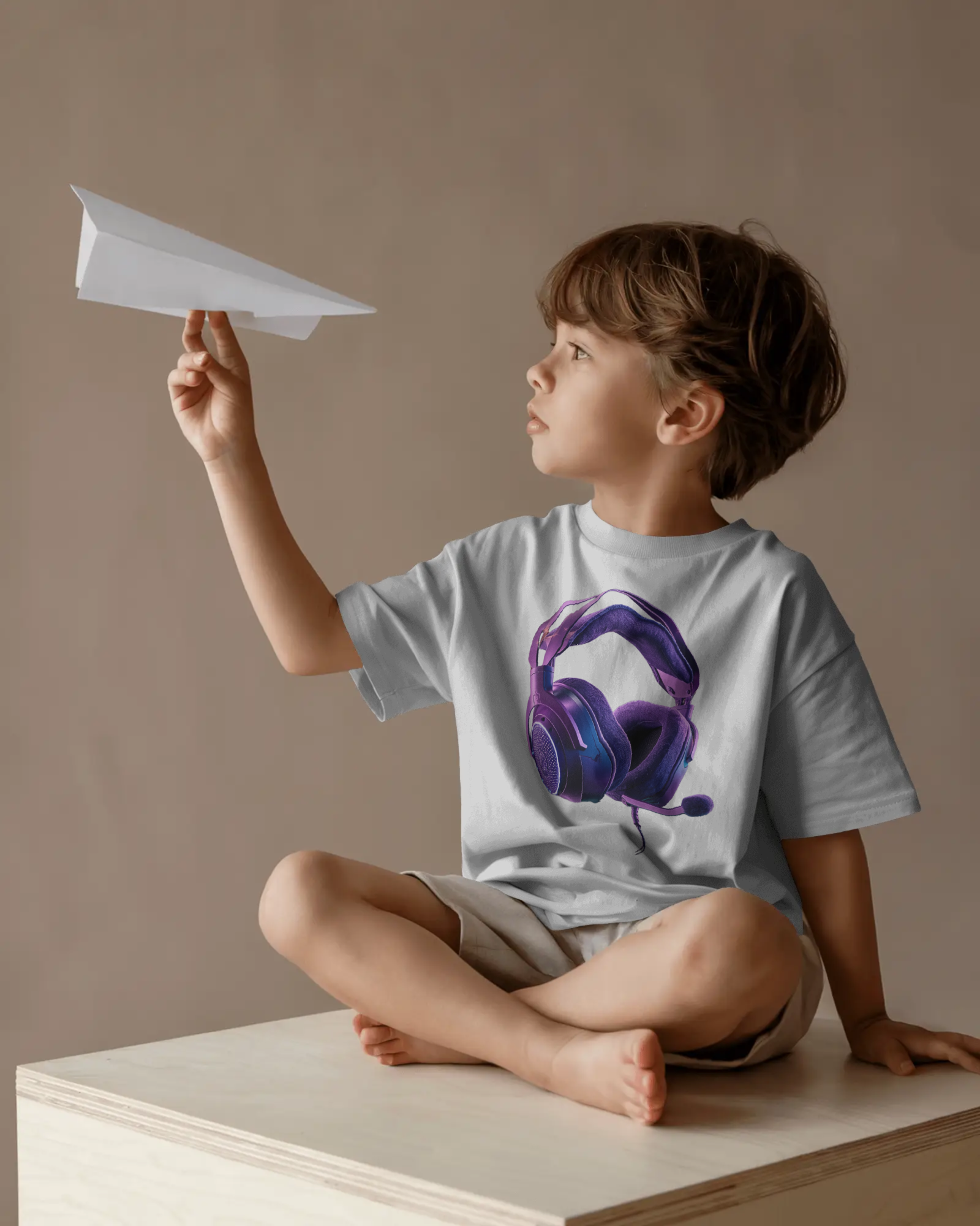 Gaming Headset Kids Graphic T-Shirt