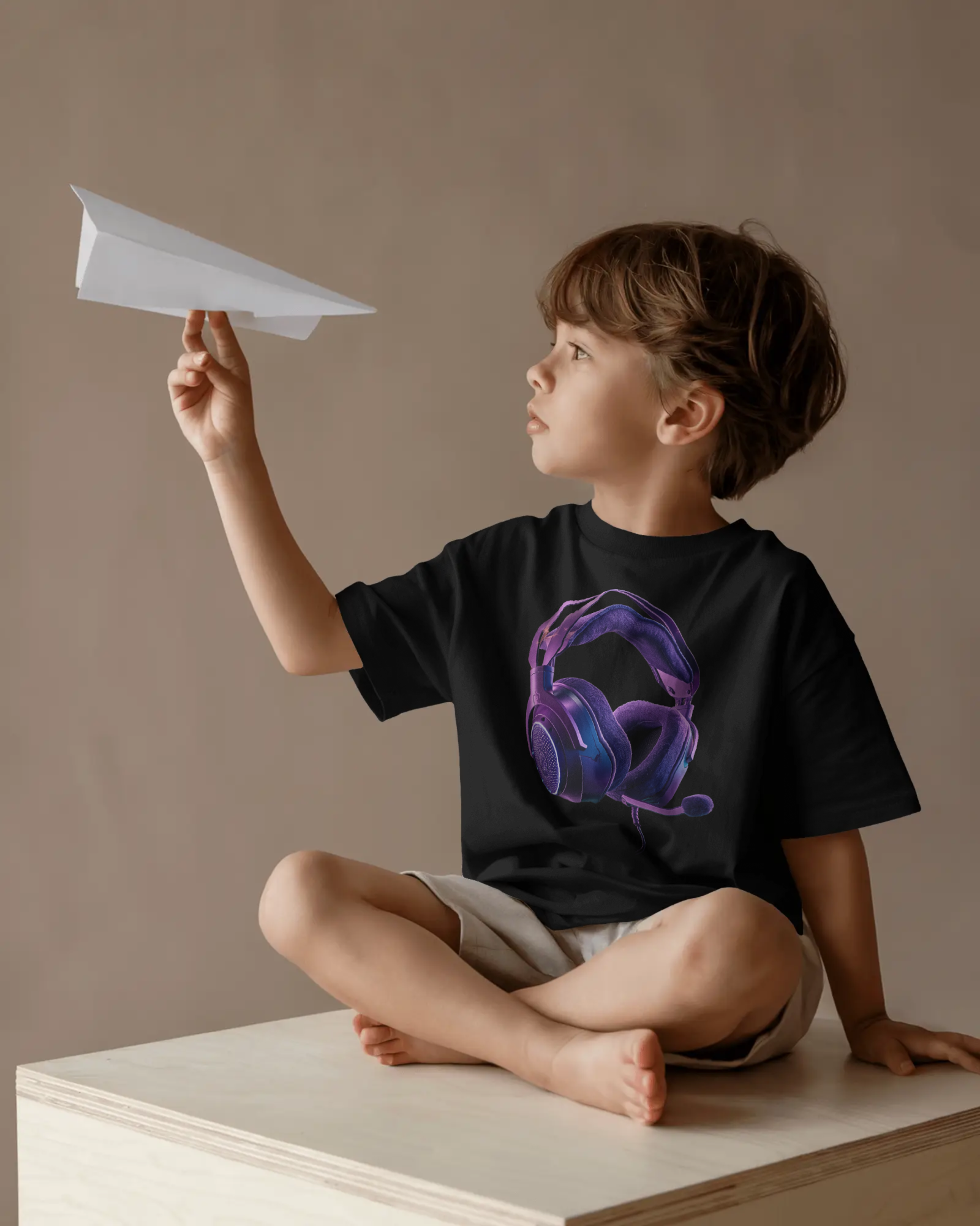Gaming Headset Kids Graphic T-Shirt