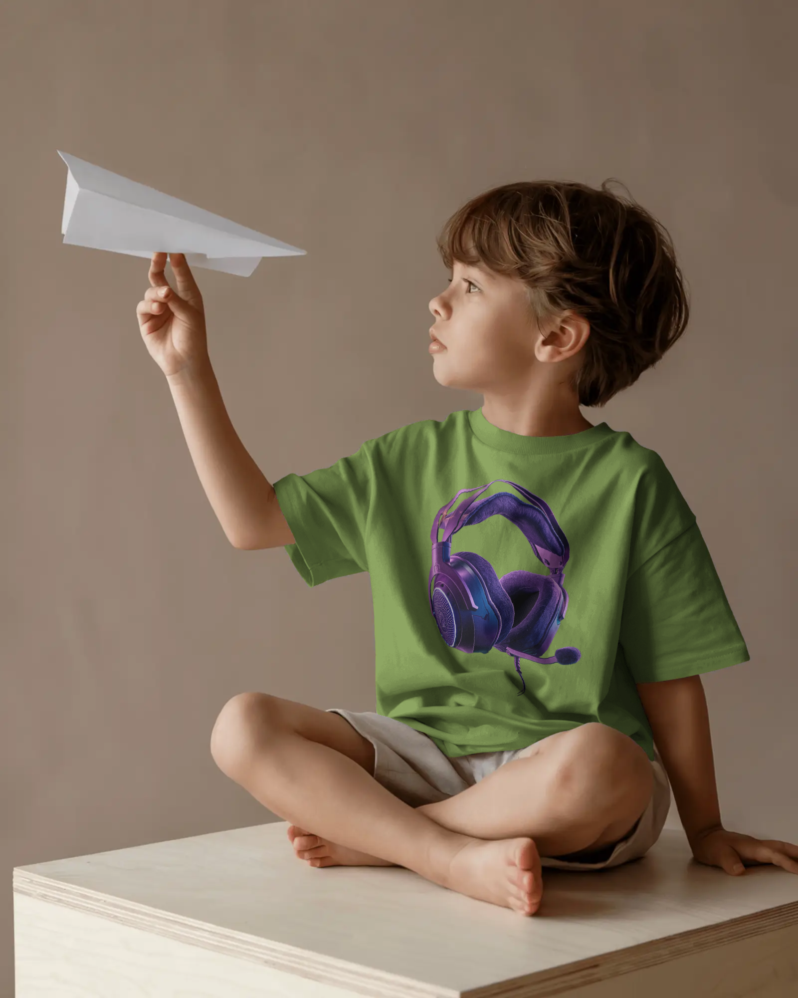 Gaming Headset Kids Graphic T-Shirt