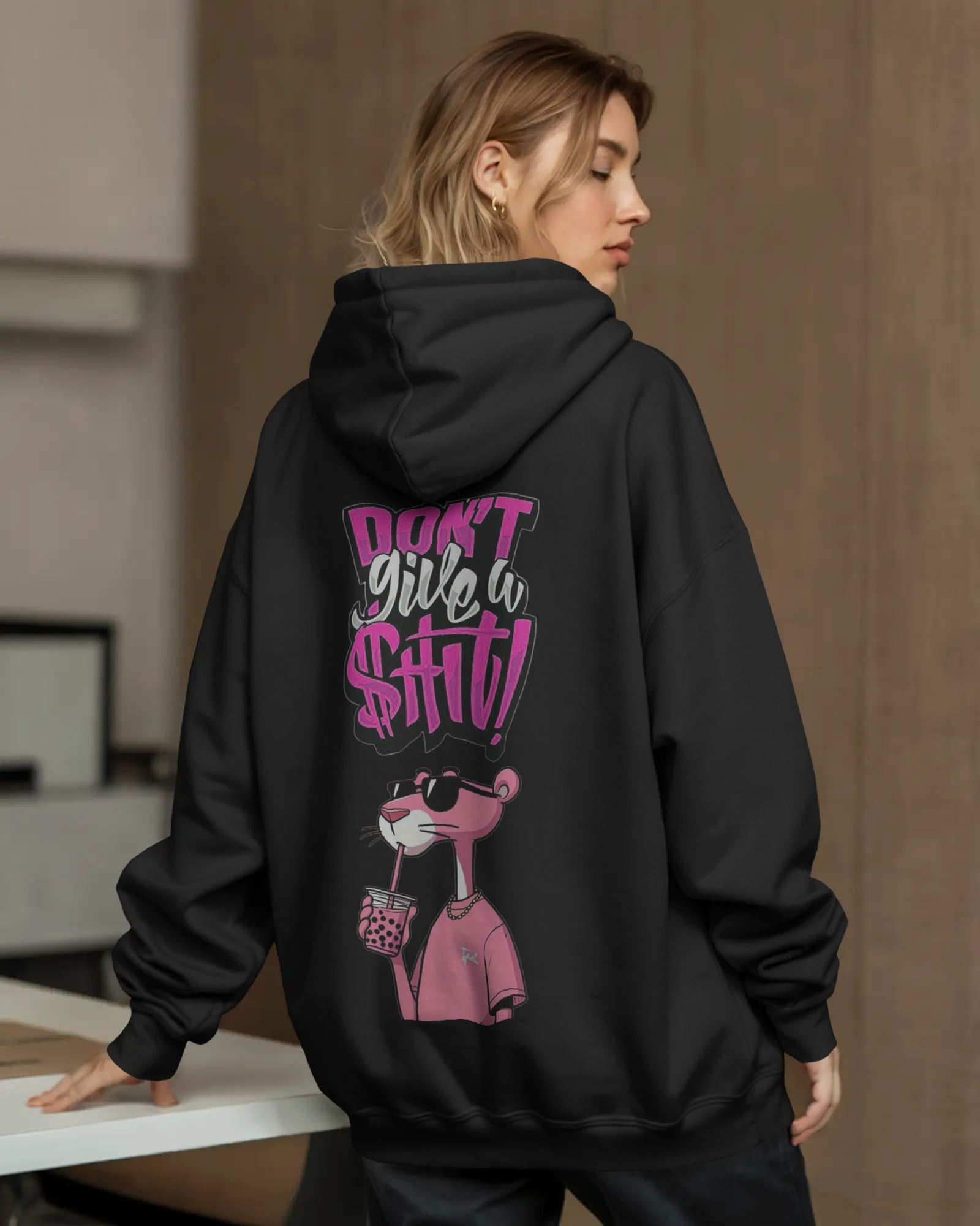 Pink Panther Streetwear Graphic Hoodie