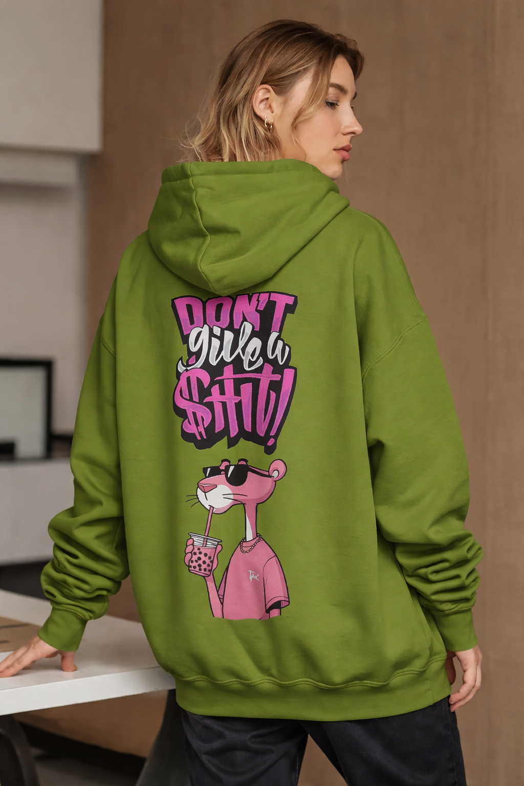 Pink Panther Streetwear Graphic Hoodie