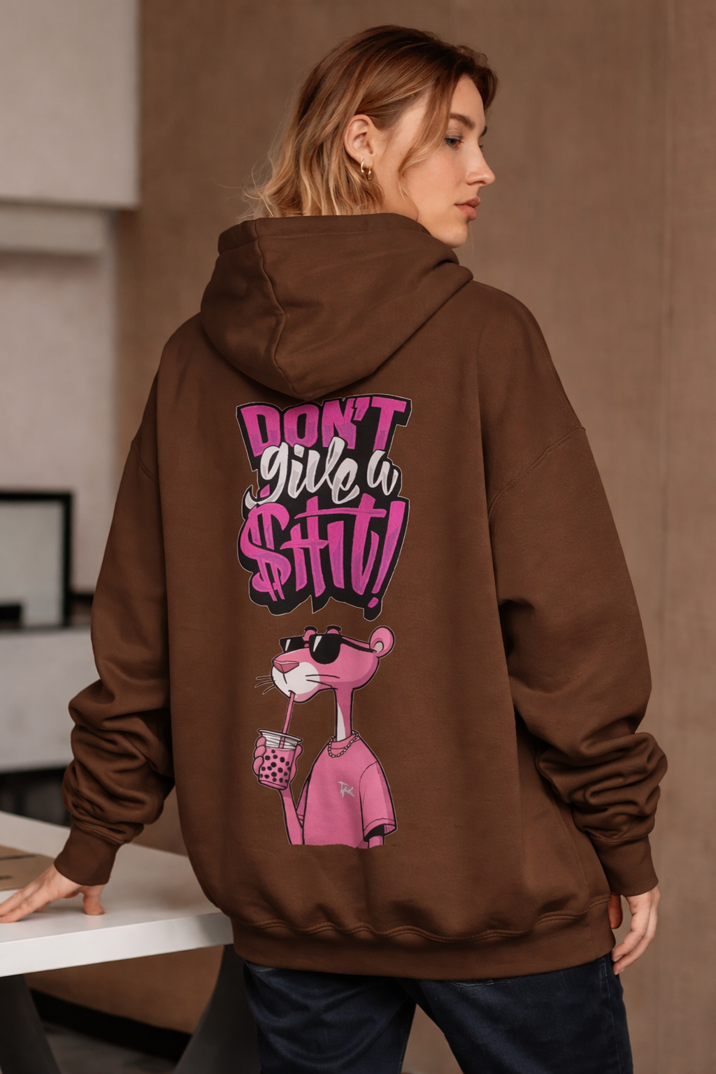 Pink Panther Streetwear Graphic Hoodie