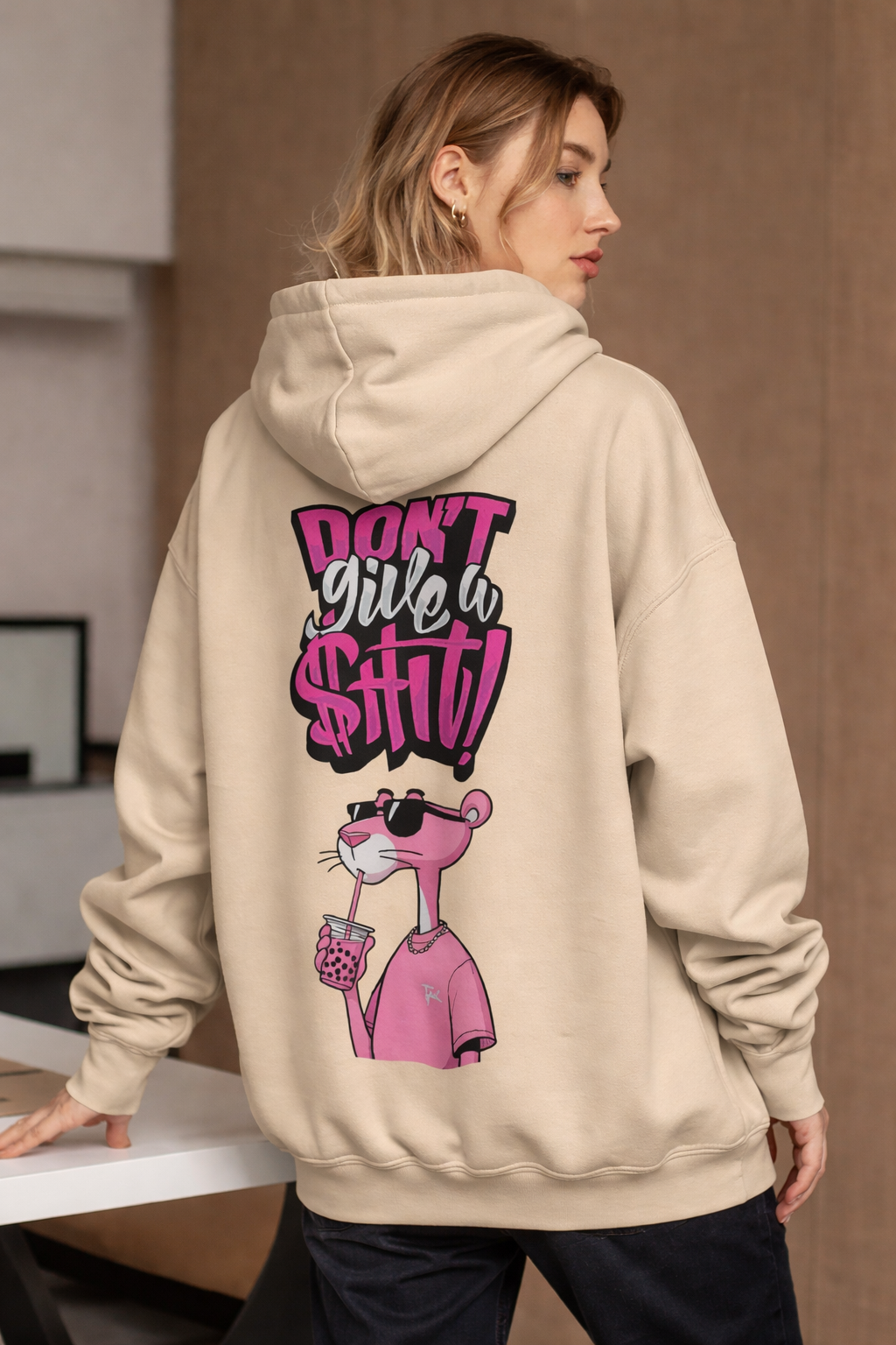 Pink Panther Streetwear Graphic Hoodie