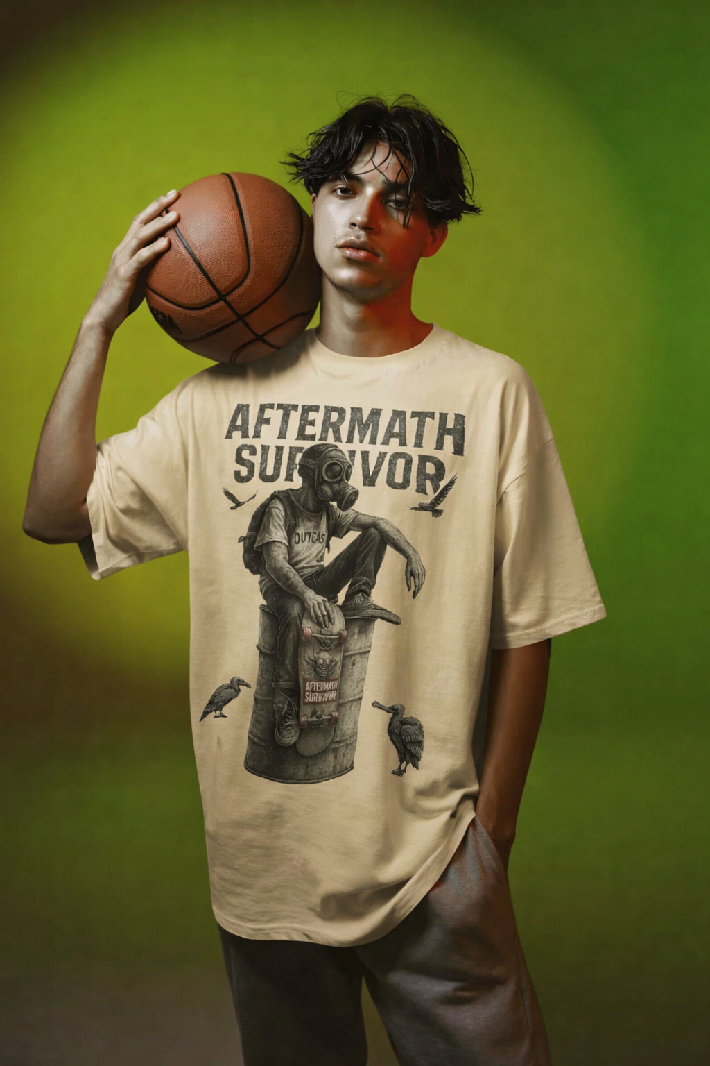 Aftermath Survivor Oversized&nbsp; Graphic T-Shirt