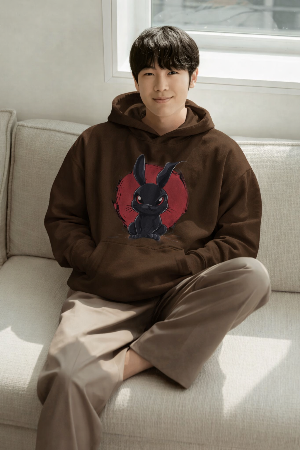 Shadow Rabbit Graphic Hoodie