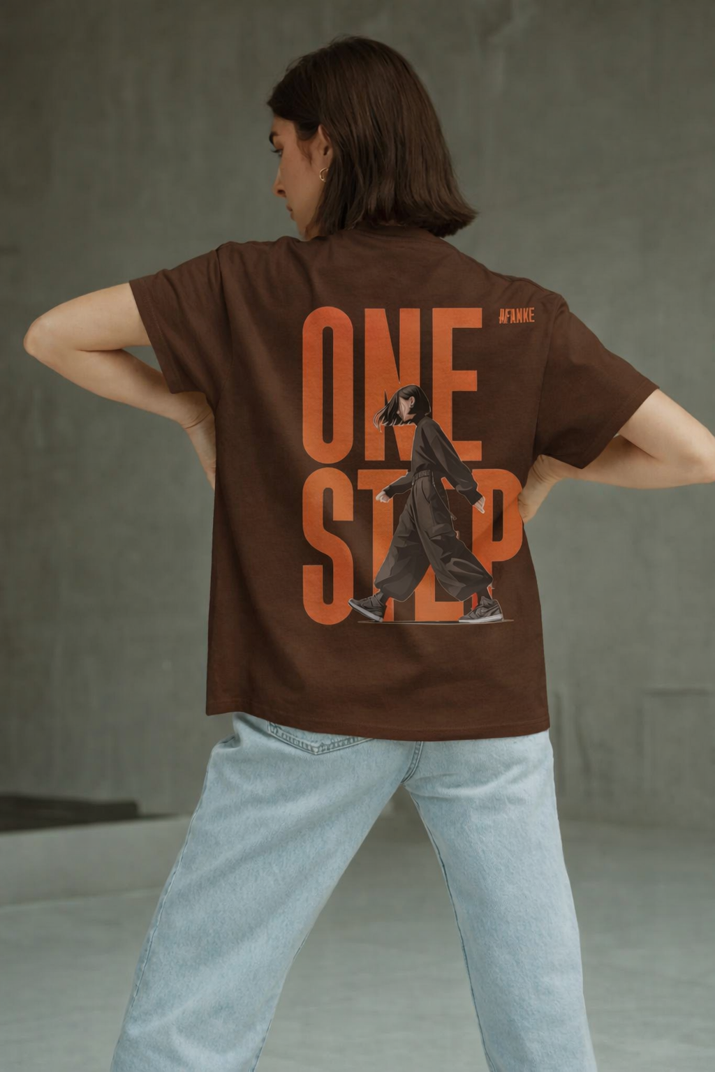 One Step Graphic Oversized T-Shirt