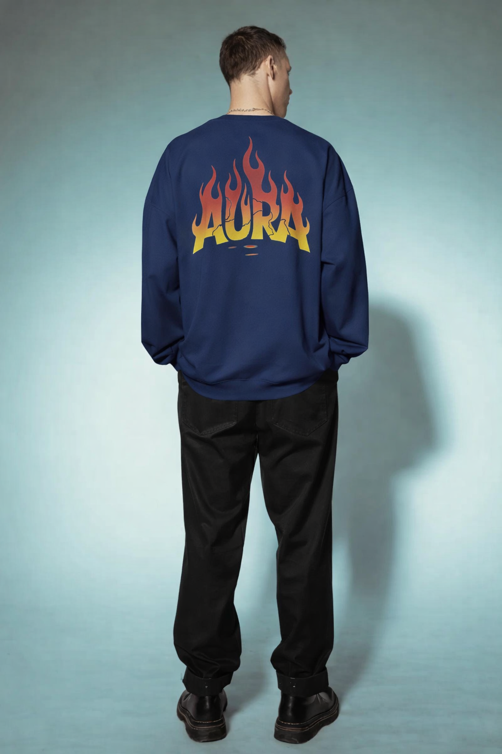 Aura Flame Graphic Sweatshirt