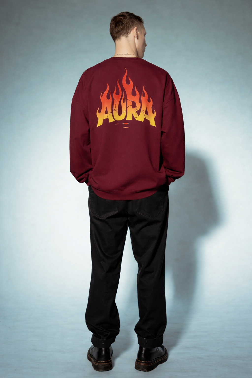 Aura Flame Graphic Sweatshirt