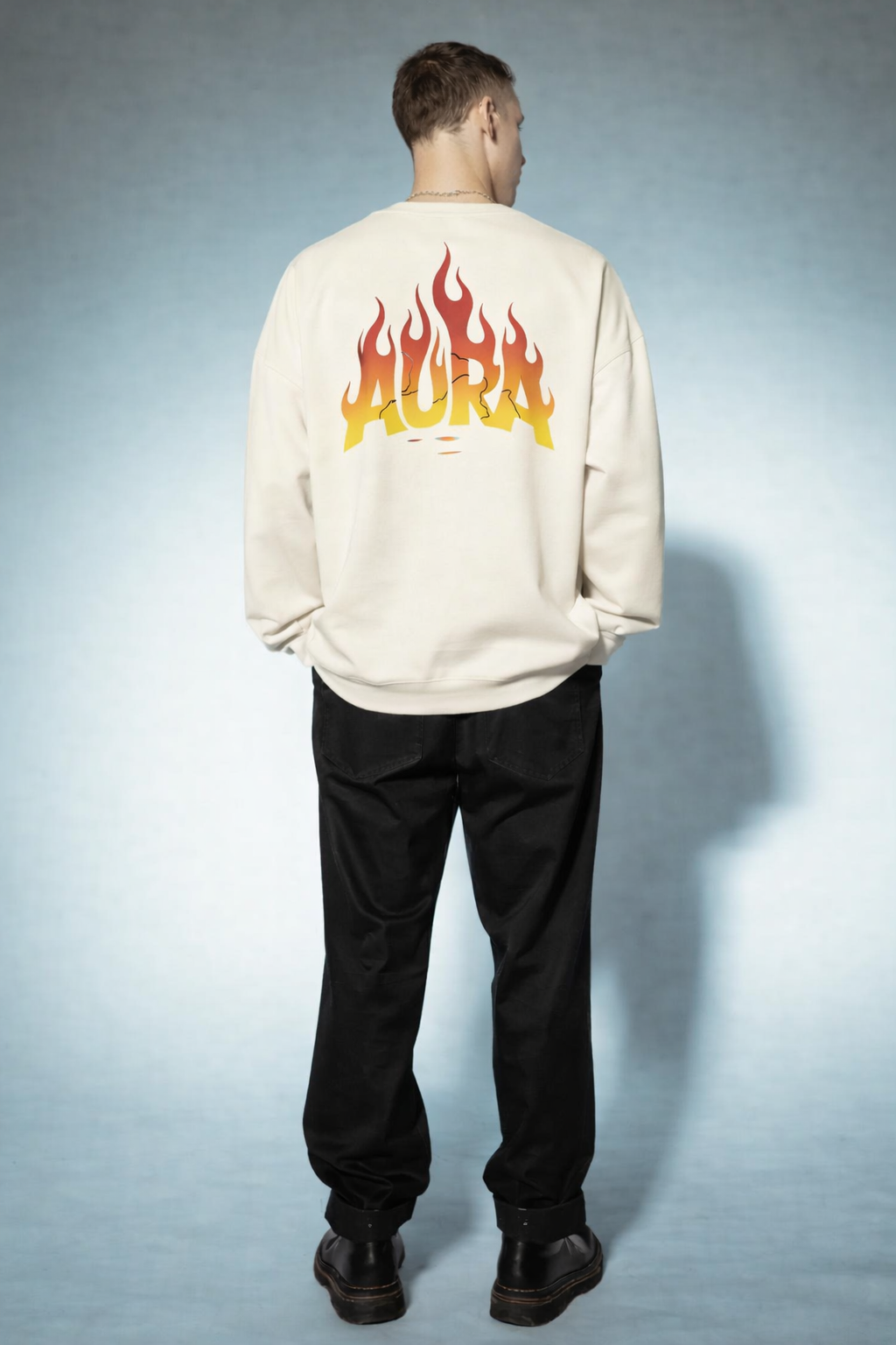Aura Flame Graphic Sweatshirt