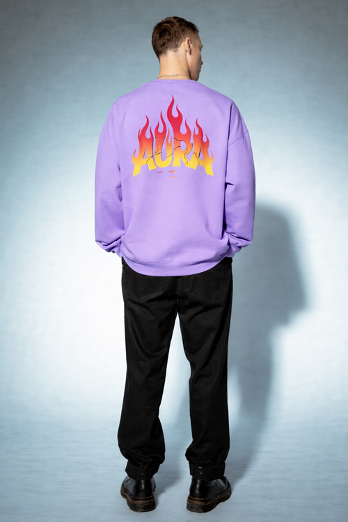 Aura Flame Graphic Sweatshirt