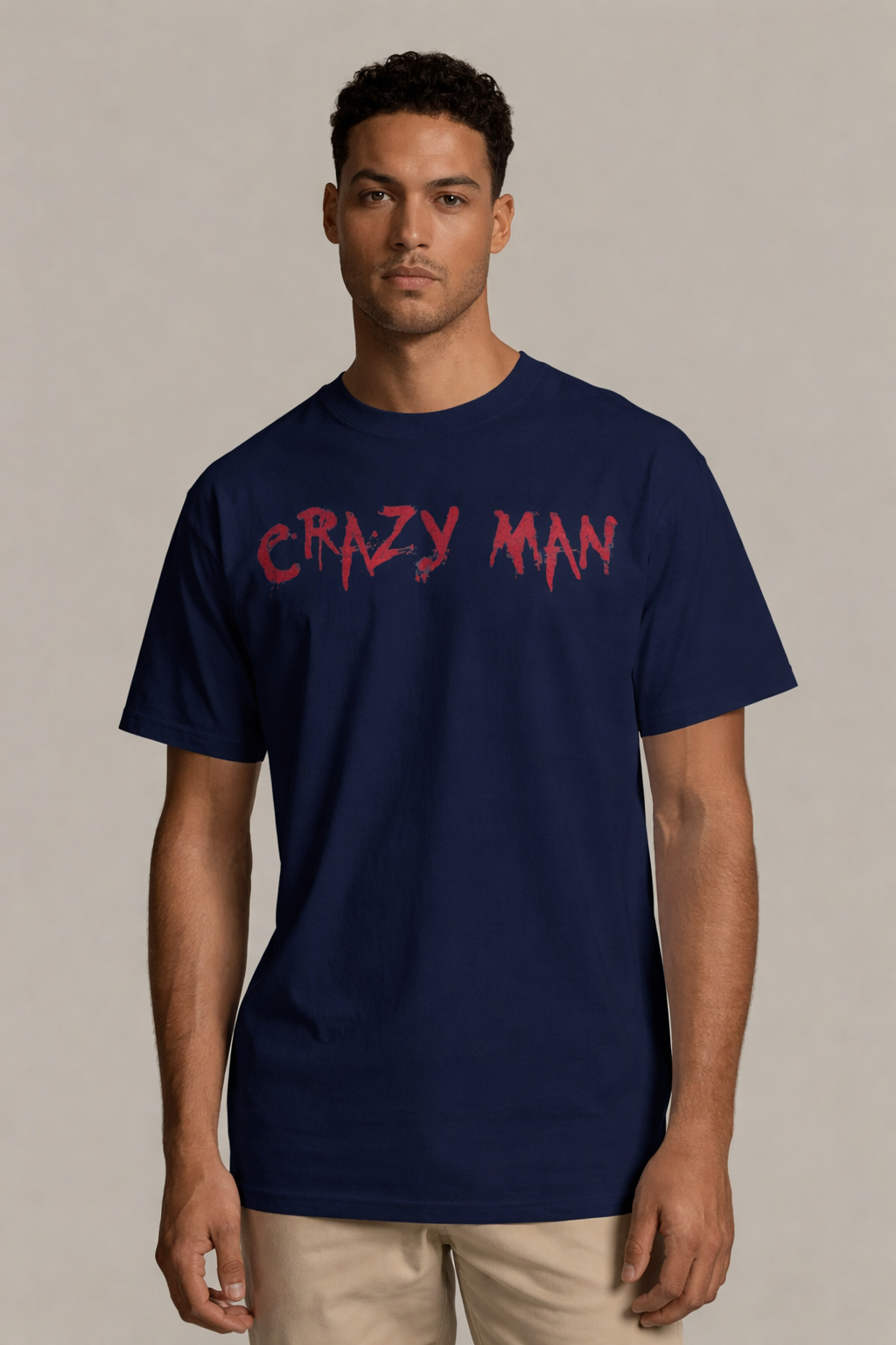 Crazy Man Graphic Streetwear T-Shirt
