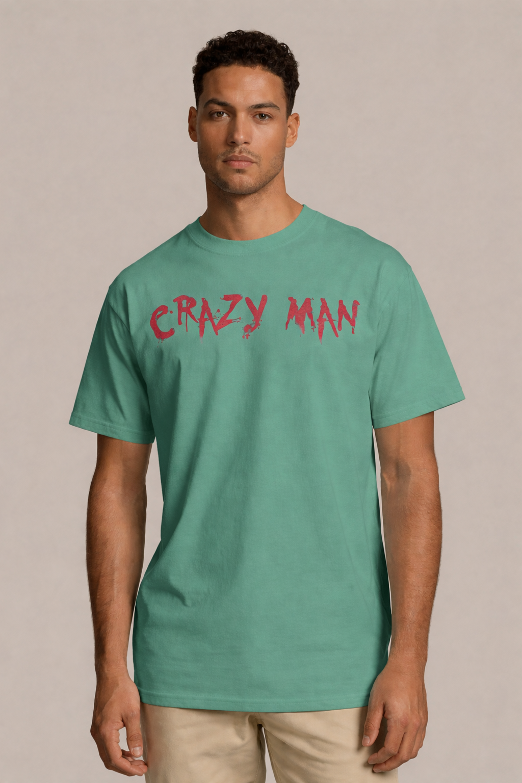 Crazy Man Graphic Streetwear T-Shirt