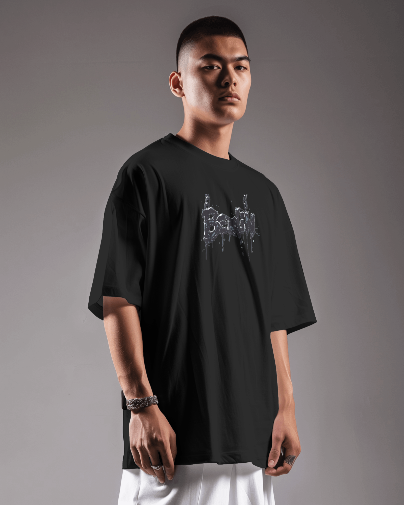 BronxBoy Attitude Oversized Graphic T-Shirt