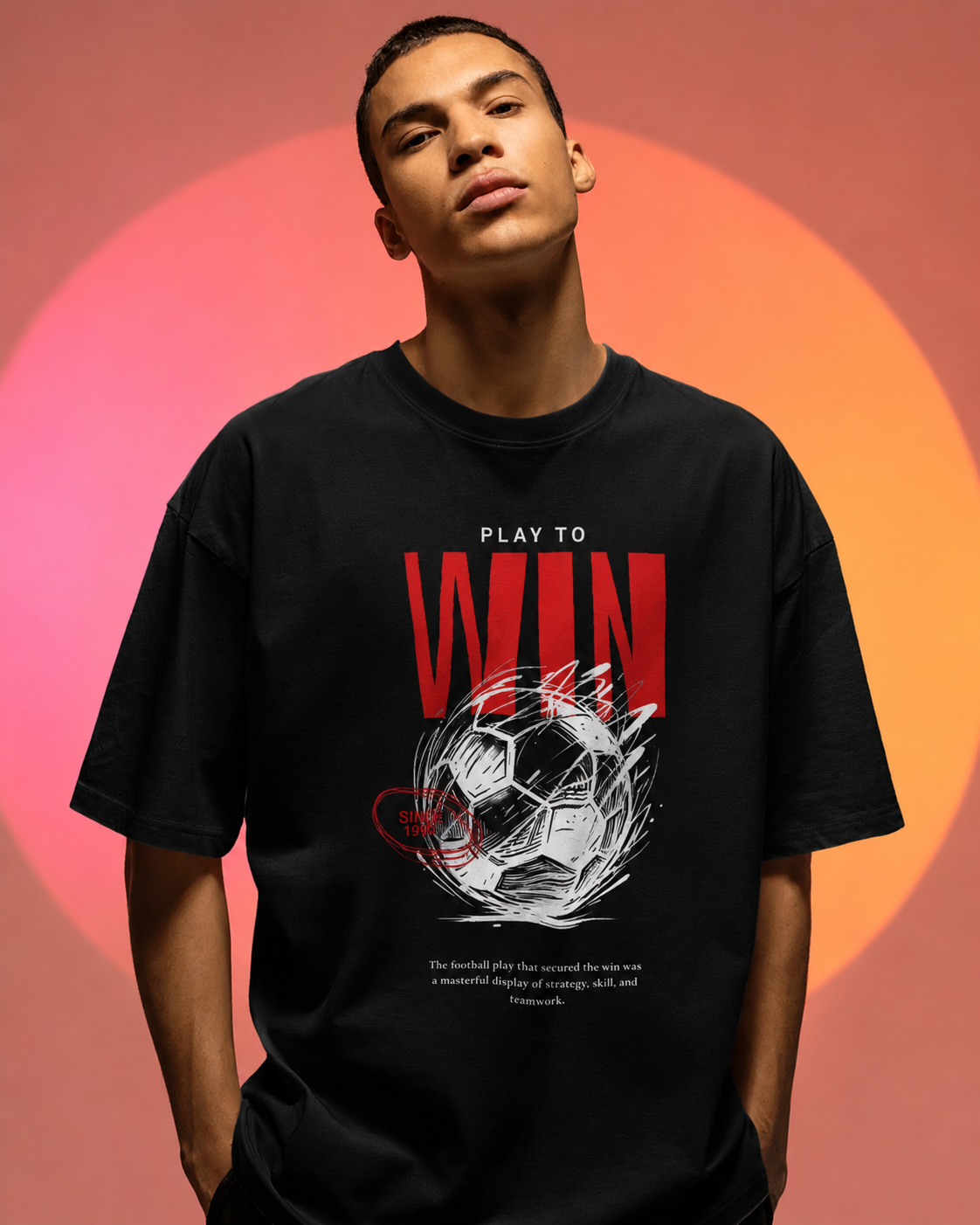 Men's Play to Win Oversized T-Shirt