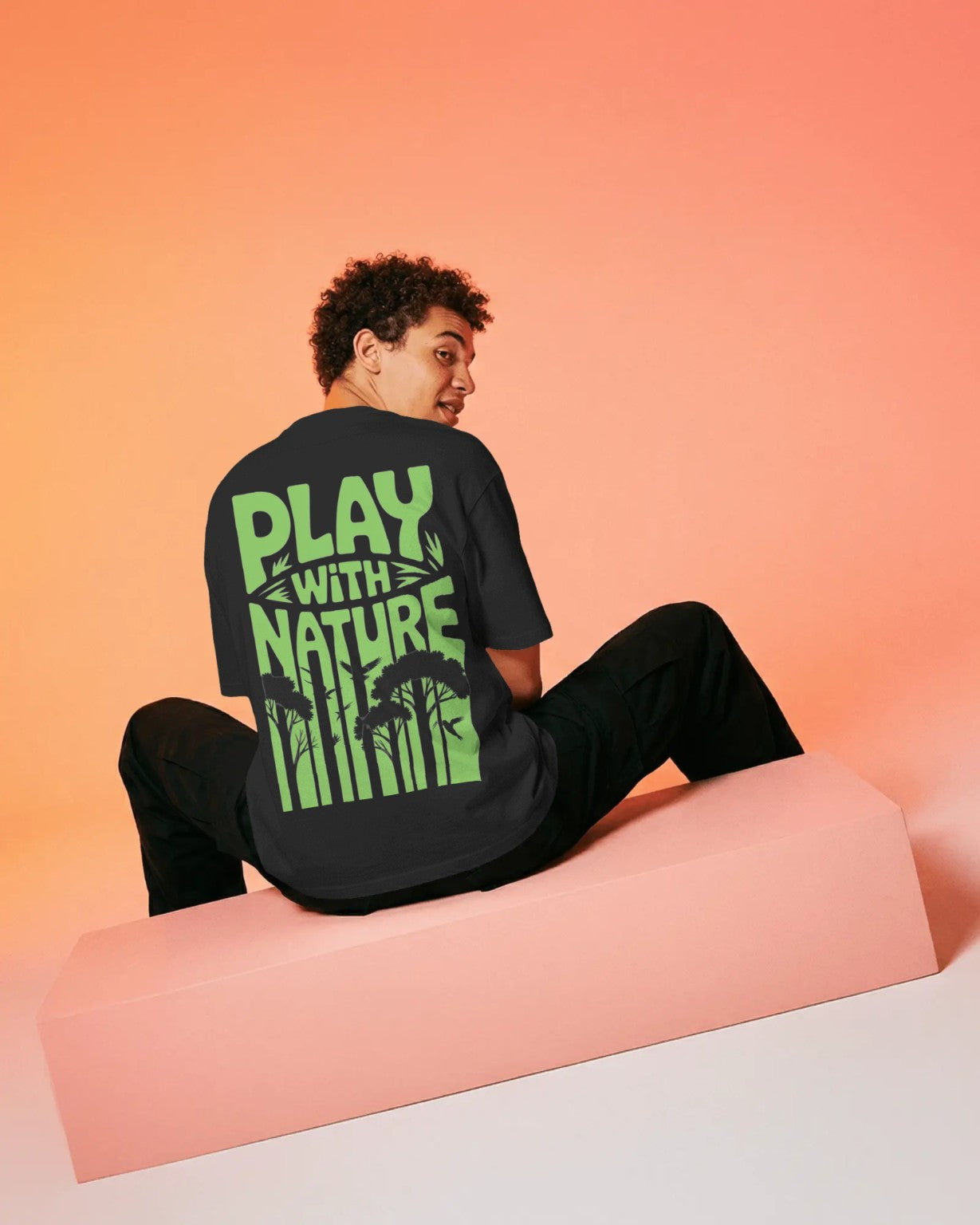 Men's Play With Nature Oversized T-Shirt