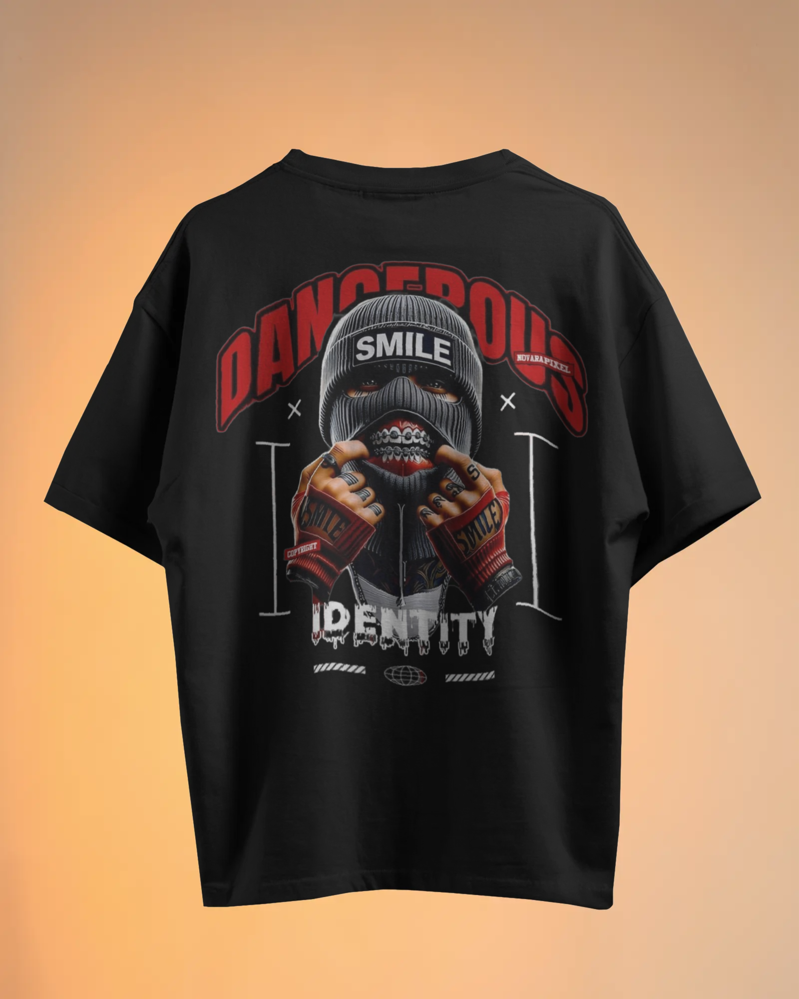 Dangerous Identity Graphic Oversized T-Shirt