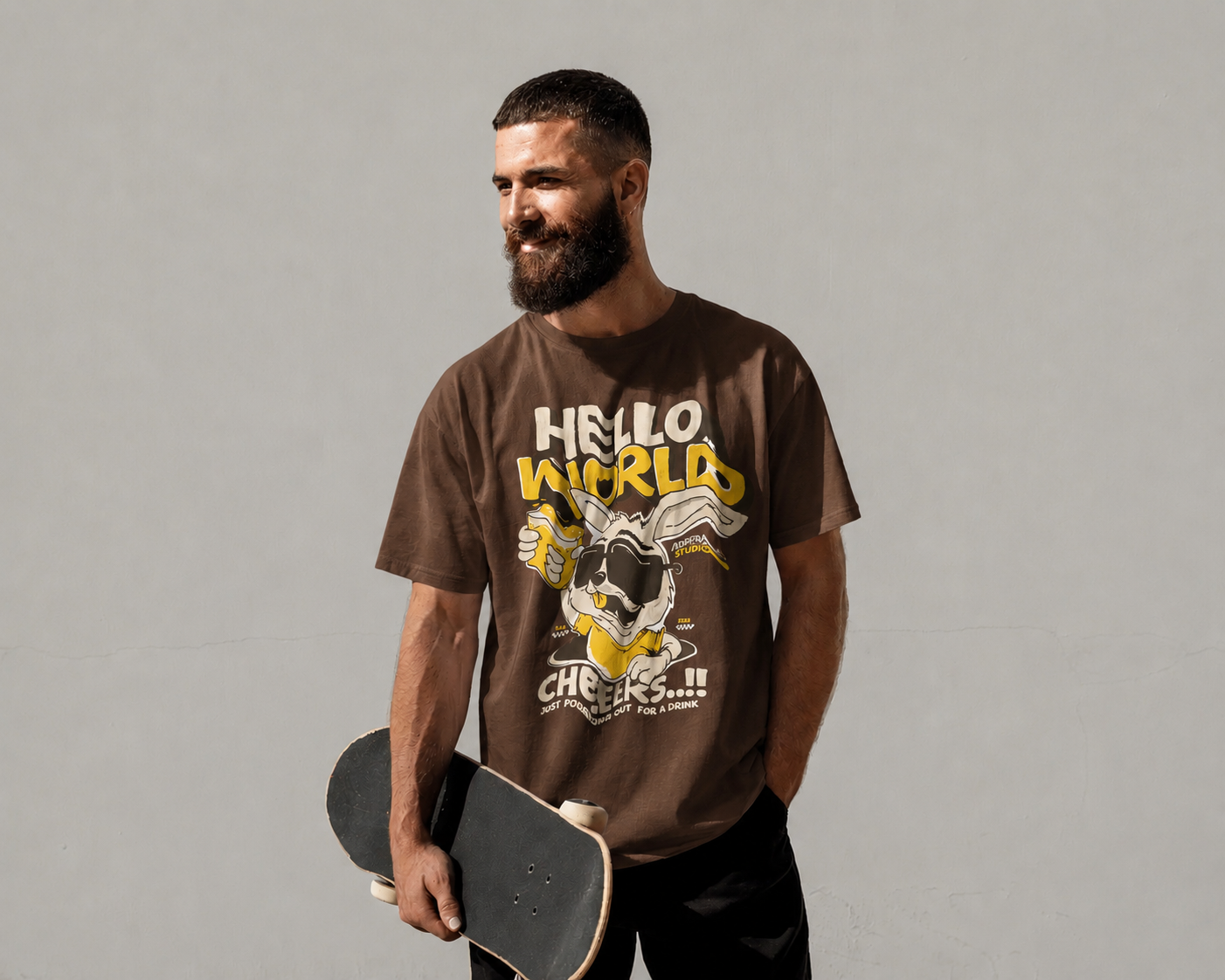 Men's Hello World Oversized T-Shirt