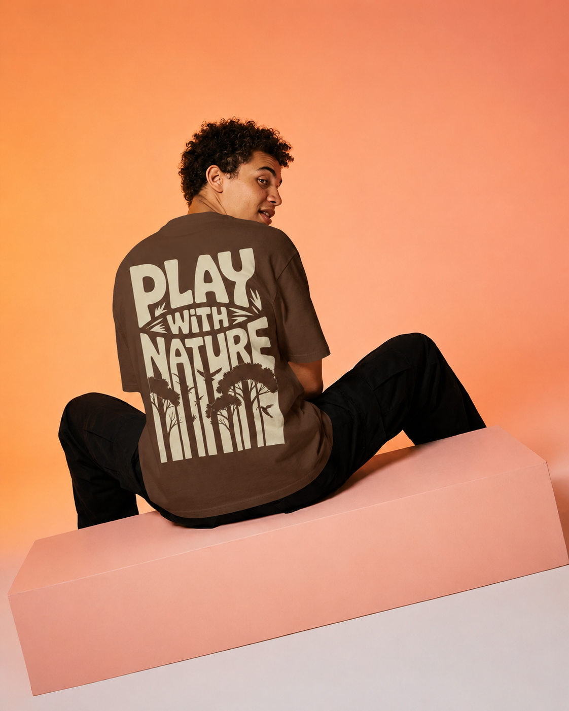 Men's Play With Nature Oversized T-Shirt