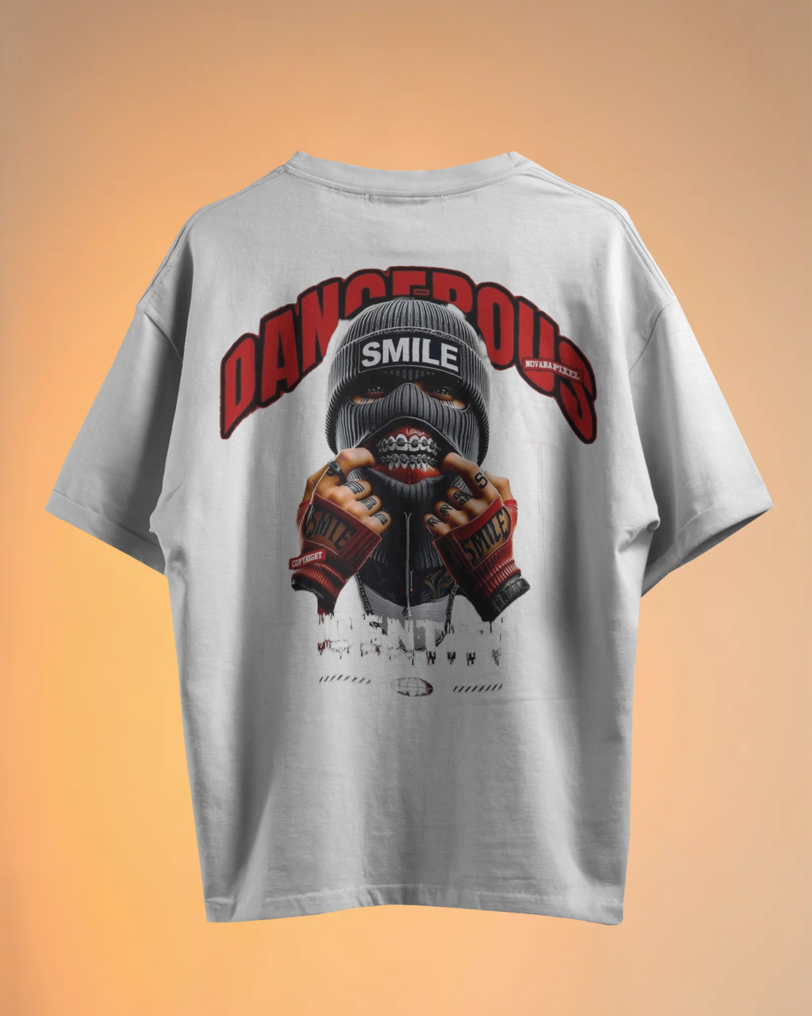 Dangerous Identity Graphic Oversized T-Shirt