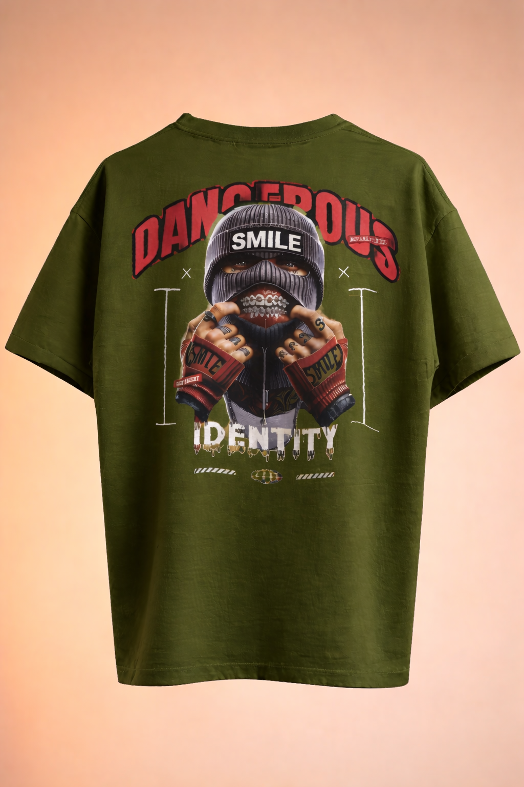 Dangerous Identity Graphic Oversized T-Shirt