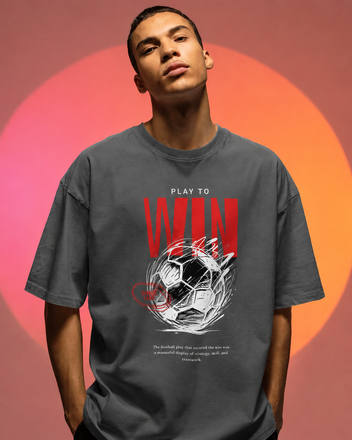 Men's Play to Win Oversized T-Shirt