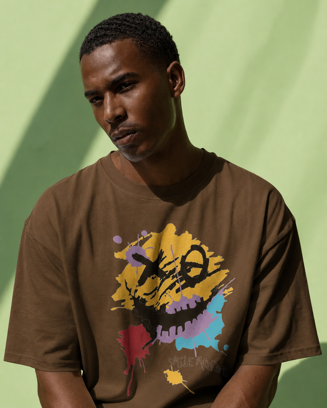 Men's Smile Mode Oversized T-Shirt
