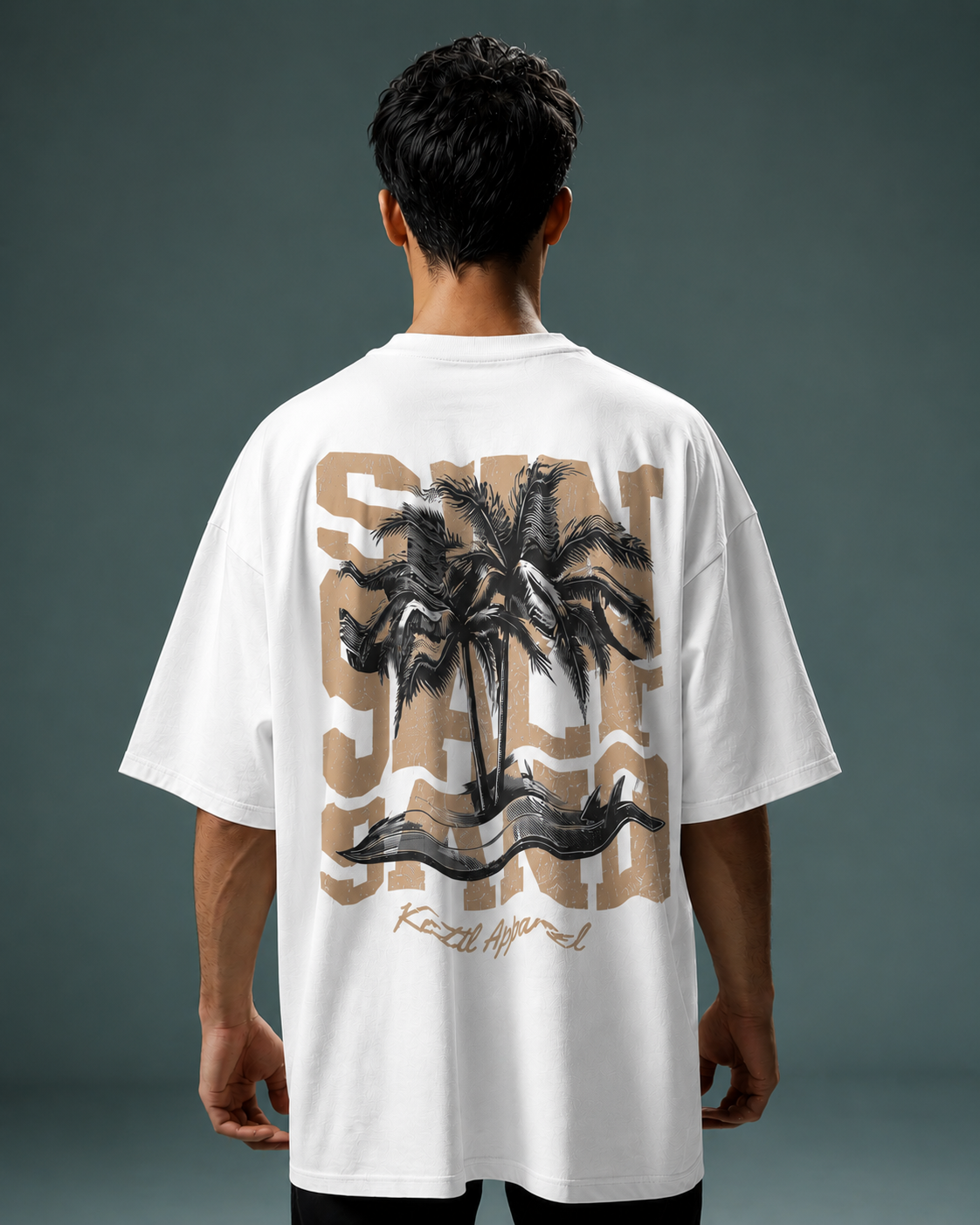 Sunset Palm Oversized T-Shirt