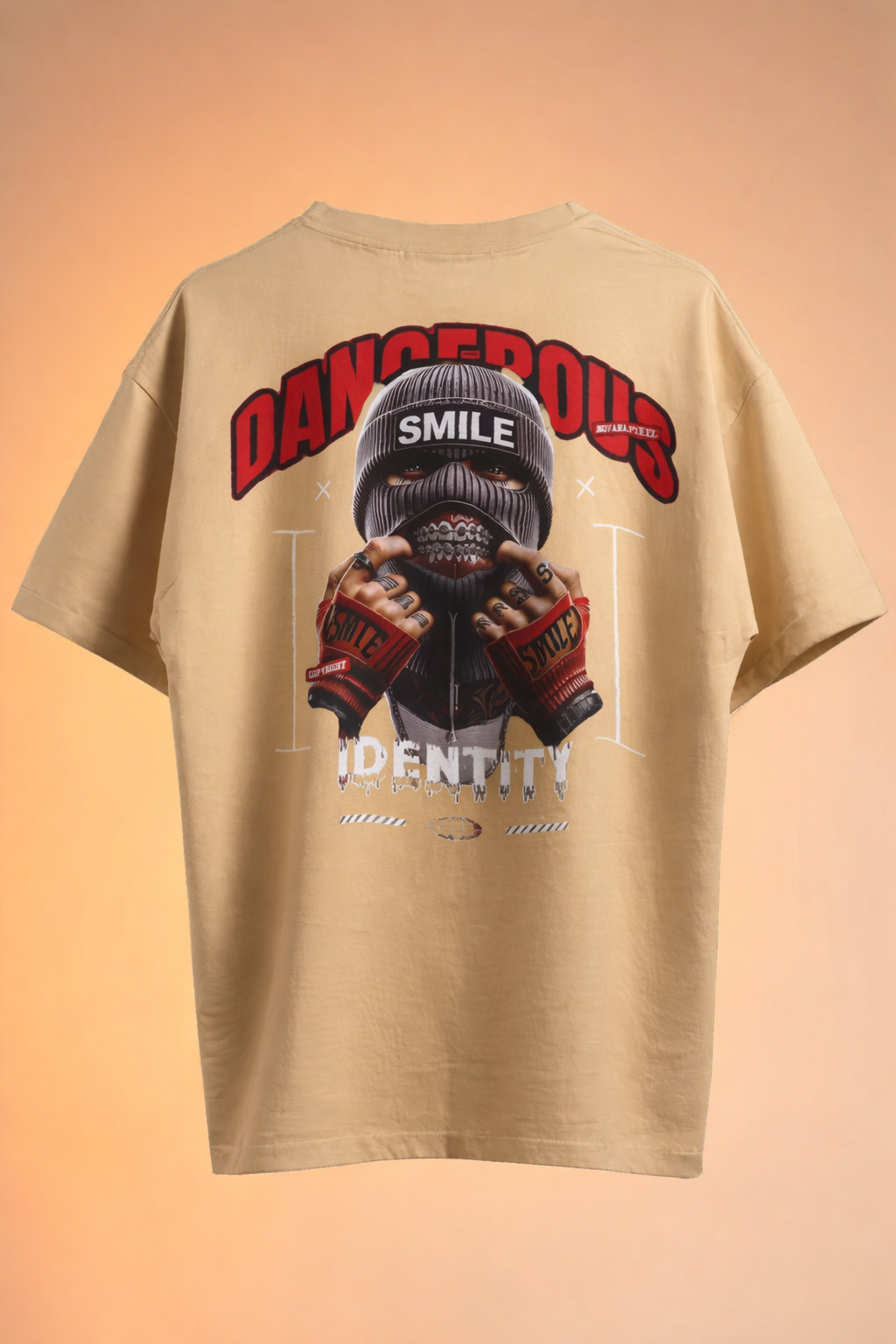 Dangerous Identity Graphic Oversized T-Shirt