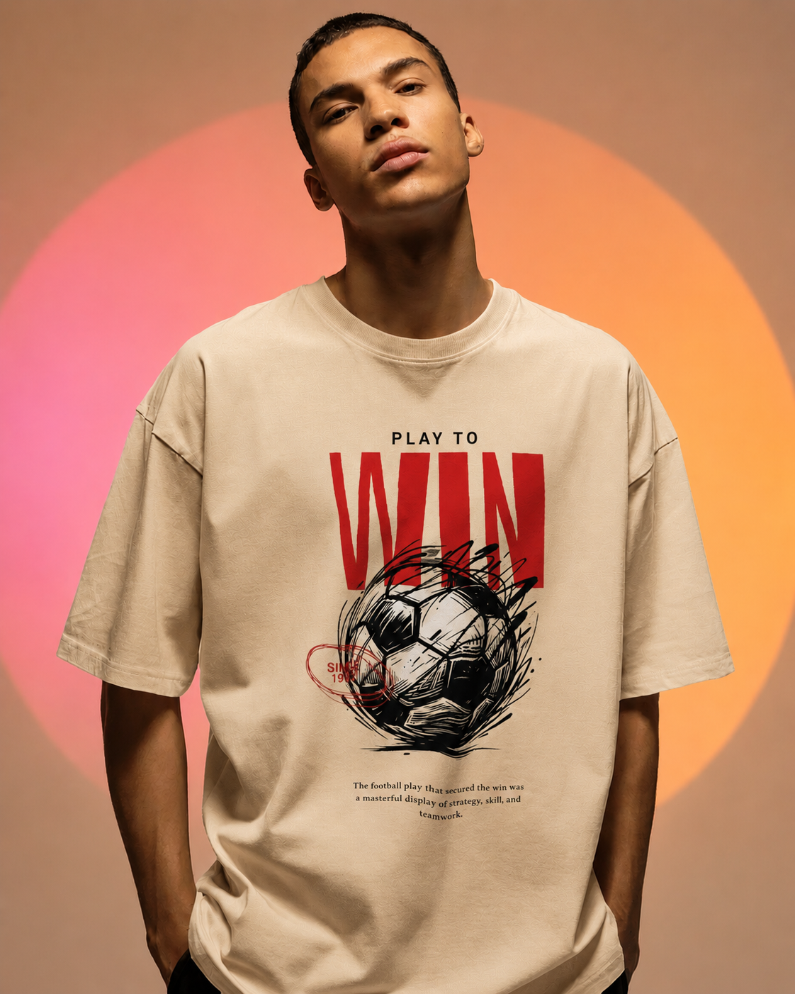 Men's Play to Win Oversized T-Shirt
