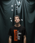 Men Typography Printed Round Neck Cotton T-Shirt