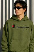 Men Champion Drip Cotton Fleece Oversized Hoodie