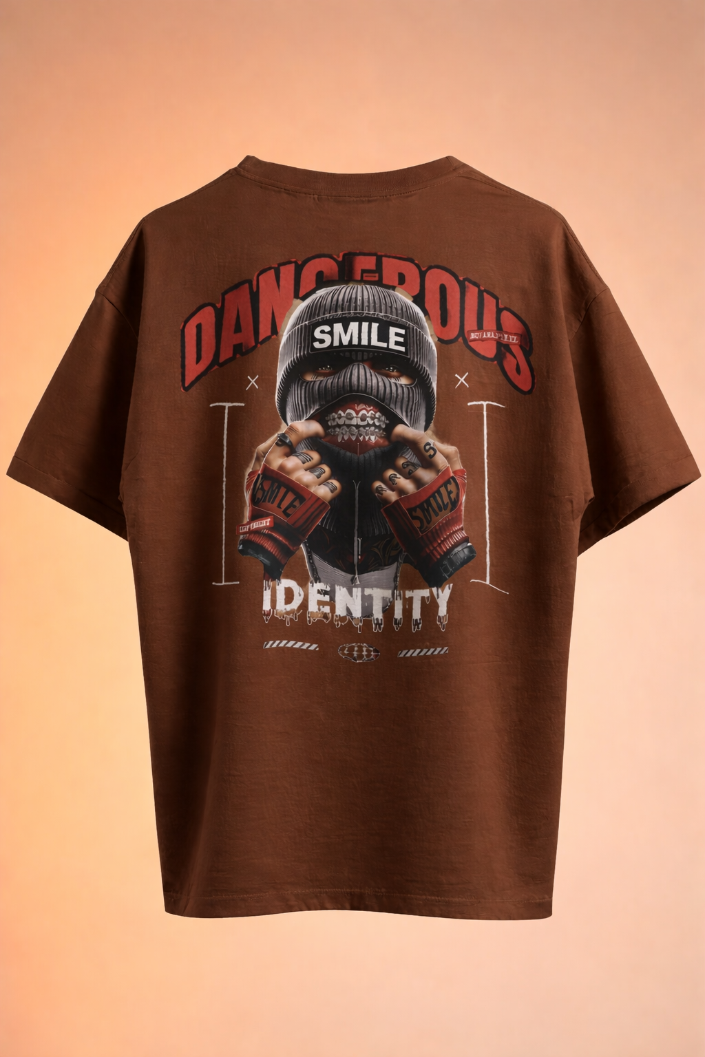 Dangerous Identity Graphic Oversized T-Shirt