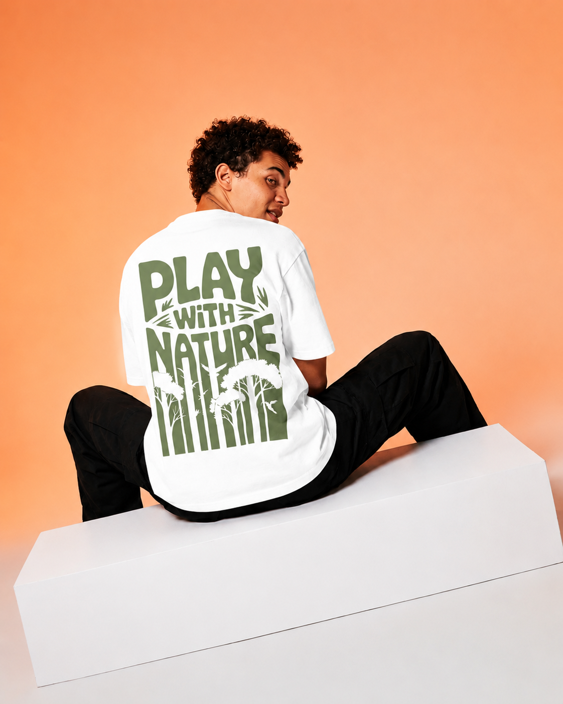 Men's Play With Nature Oversized T-Shirt